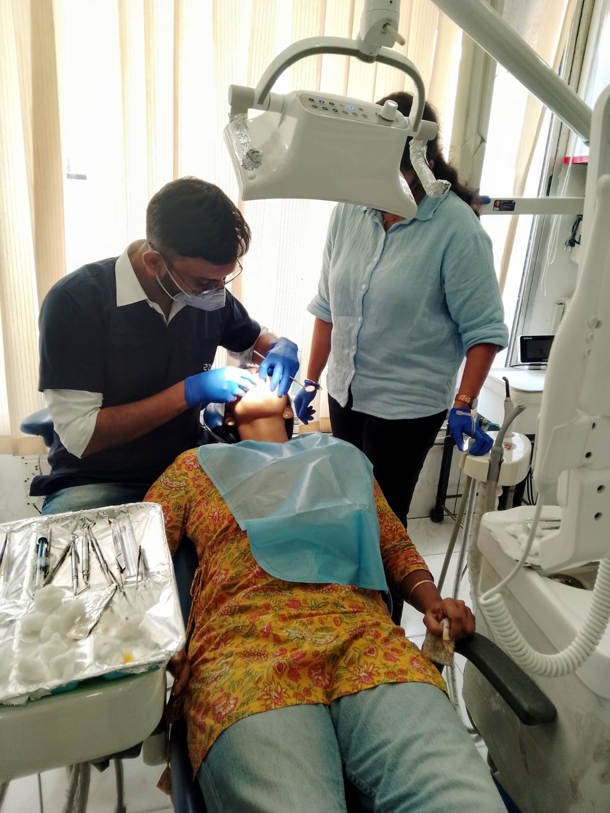 Dental treatment in progress at DMall
